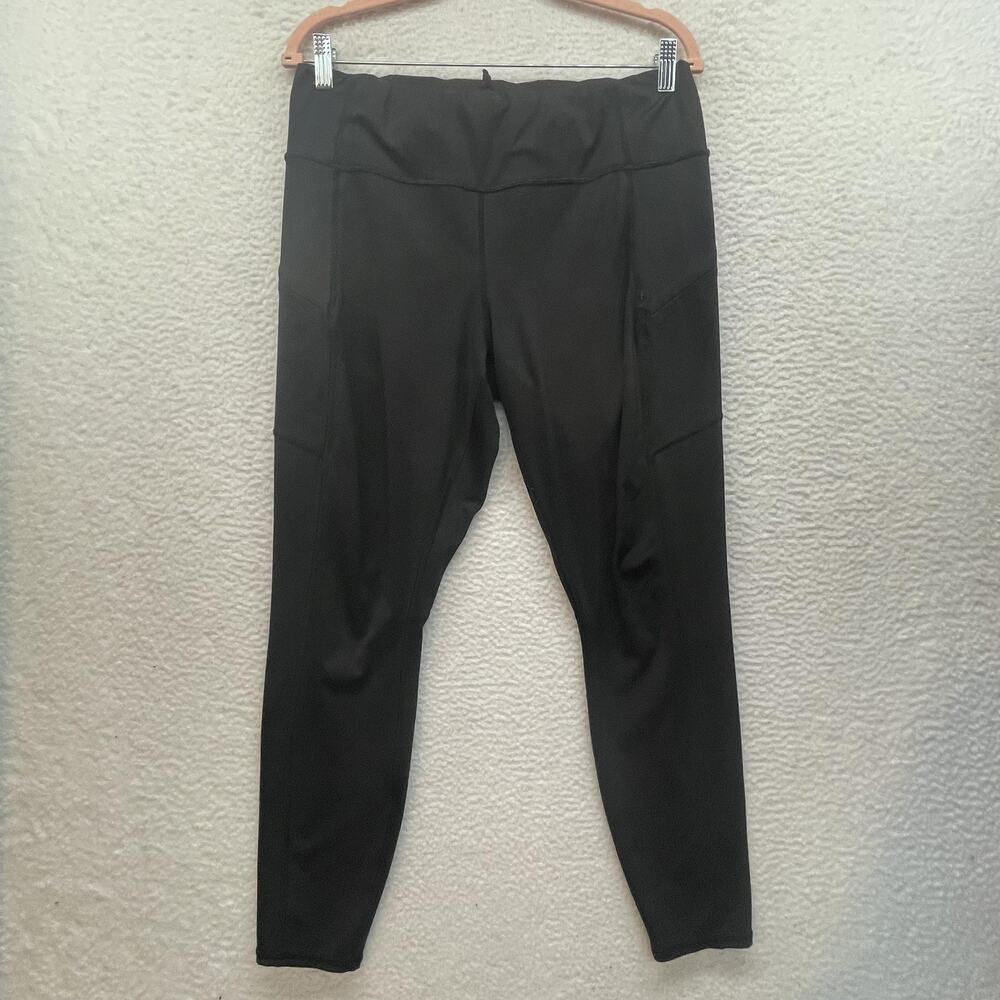 Athleta Contender Tight Pants Womens Small Black High Rise Leggings Pockets